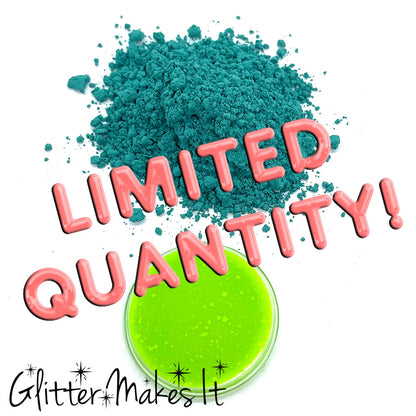 Dark To Neon Green Thermal Mica