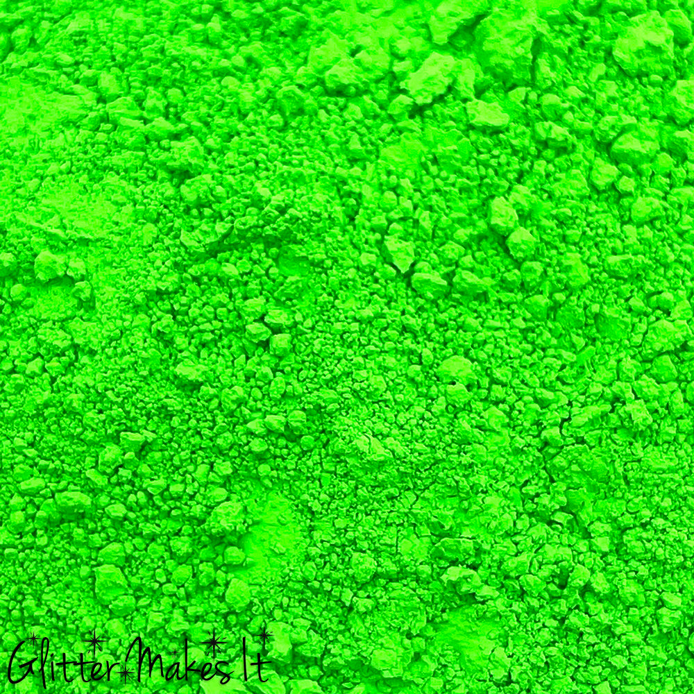 Dark To Neon Green Thermal Mica – Glitter Makes It